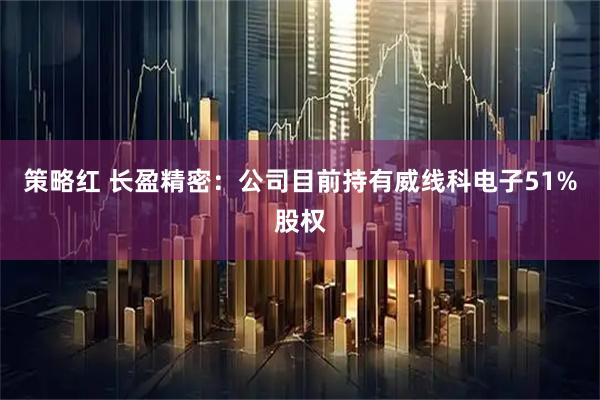 策略红 长盈精密：公司目前持有威线科电子51%股权