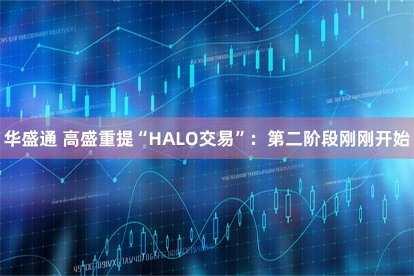 华盛通 高盛重提“HALO交易”:第二阶段刚刚开始